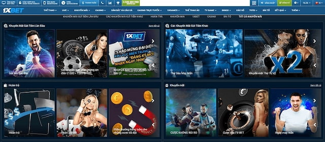 Trang chủ của nhà cái 1xBet