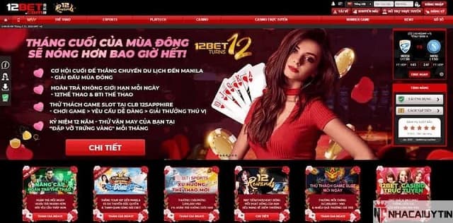 Nhà cái 12bet đã ra mắt hơn 15 năm