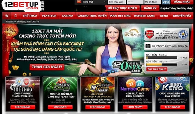 Sảnh cược casino của nhà cái 12bet